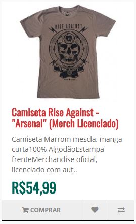 camiseta rise against