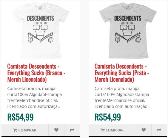 camisetas descendents